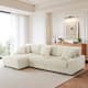 118.4"W Plush Modular Sectional Sofa with Pillows