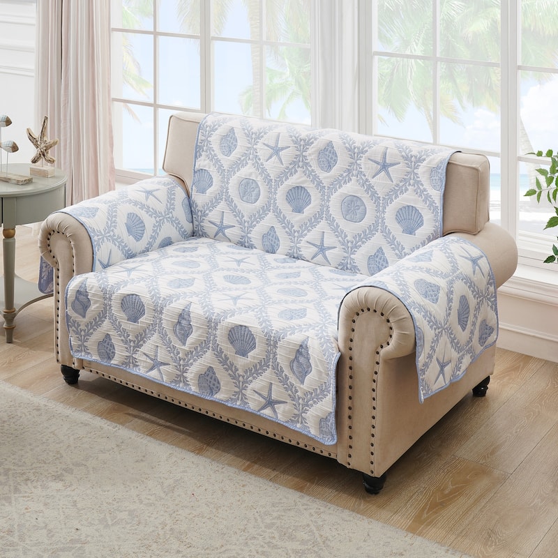 Greenland Home Fashions Laguna Pet-Friendly Coastal Slipcover - Furniture Protector