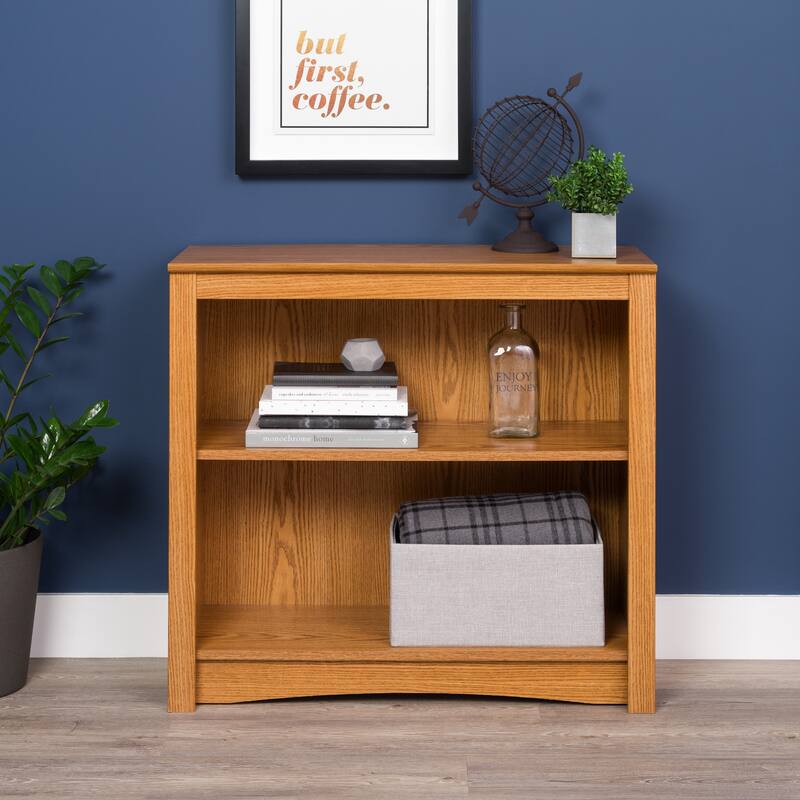 Prepac Home Office 2-Shelf Bookcase - 31.5" W x 29" H x 13" D