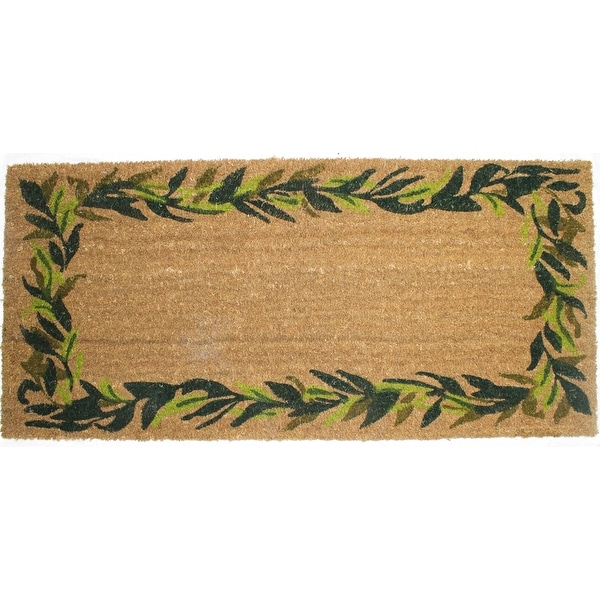 Coco Coir Doormat with vinyl backing Size 18"x30" Made of Natural Coco Fiber 