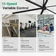 preview thumbnail 16 of 42, 240"/264"/288" HVLS Industrial Ceiling Fan 120V 1-Phase with Aluminum Blades for Warehouse, Factory, Gym, Barn