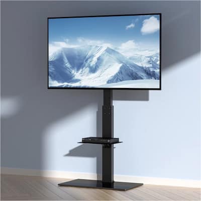 TV Stand Mount Swivel Universal for 32"-85" TVs Adjustable Height - 55 inches