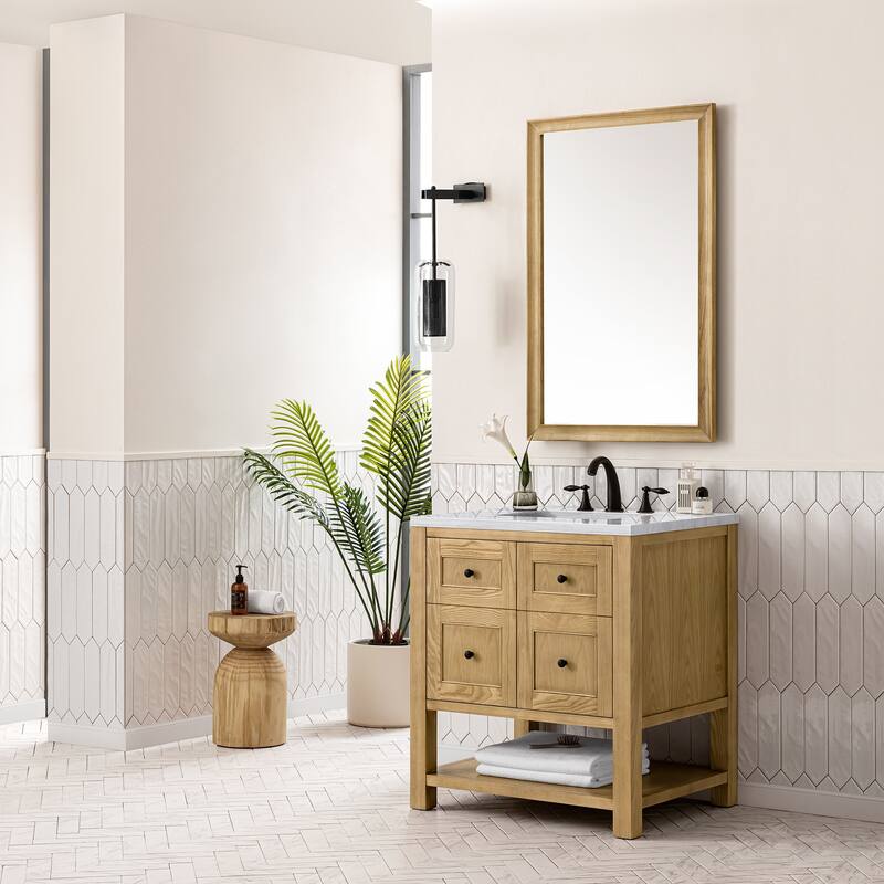 James Martin Vanities Breckenridge 30" Single Vanity, Light Natural Oak
