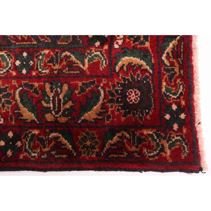 ECARPETGALLERY Hand-knotted Teimani Dark Navy, Red Wool Rug - 3'10 x 5'11
