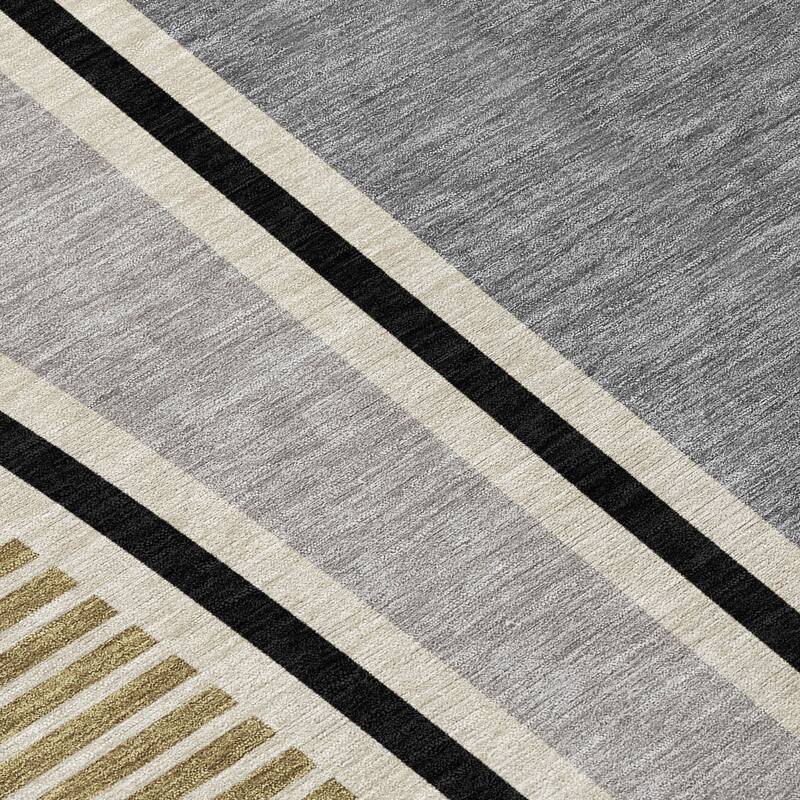 Machine Washable Indoor/ Outdoor Contemporary Keely Chantille Rug