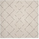 preview thumbnail 151 of 154, SAFAVIEH Arizona Shag Nevada 1.2-inch Thick Rug 6'7" Square - Ivory/Beige