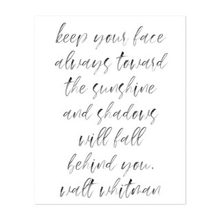 Typography Black White Inspirational Motivational Art Print/Poster ...