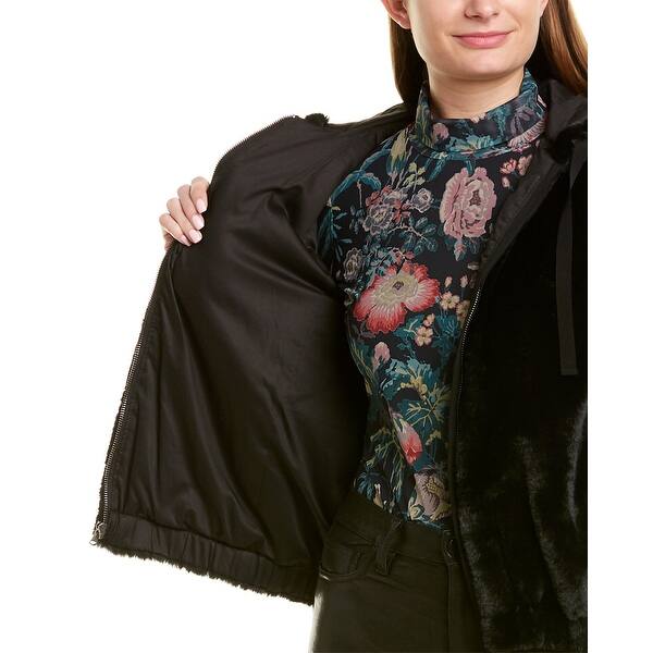Shop La Vie Rebecca Taylor Fuzzy Bomber Jacket Overstock