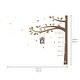preview thumbnail 7 of 6, Walplus Sweet Birds Measurement Tree Wall Sticker Nursery Decor Decal