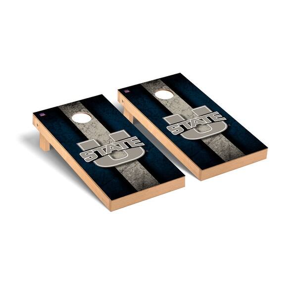 slide 2 of 5, Utah State Aggies Vintage Cornhole Board Set