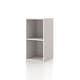 preview thumbnail 20 of 202, DH BASIC Modern Wood Customizable Stackable Storage Organizer - Cube Shelves, Drawer Cabinet, Bookcase with Doors by Denhour 2-Cube - Taupe Grey
