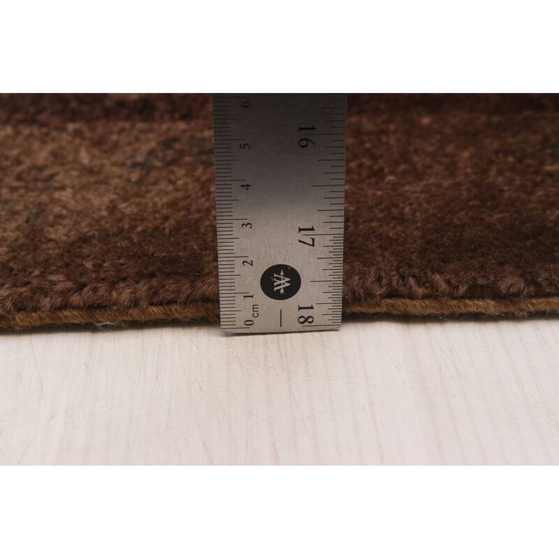 ECARPETGALLERY Hand-knotted Vibrance Brown Wool Rug - 9'1 x 11'10