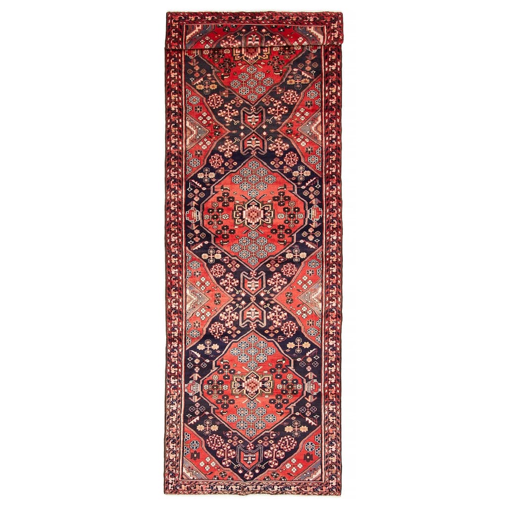 ECARPETGALLERY Hand-knotted Anadol Red Wool Rug - 4'1 x 12'11