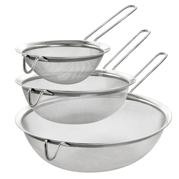 3 Piece Stainless Steel Strainer