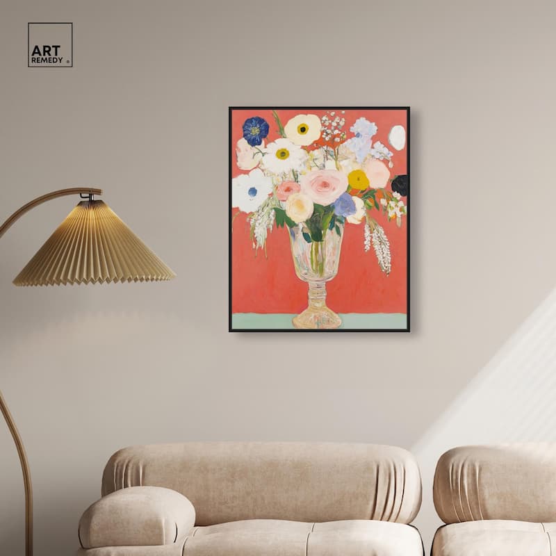 Anemones in a Vase II Canvas by Art Remedy