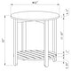 preview thumbnail 6 of 5, Fowler 1-Shelf Round Engineered Wood Coffee Table Natural
