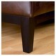 preview thumbnail 10 of 8, Roomfitters Modern Armless Lounge Chair with Faux Leather Upholstery, Brown