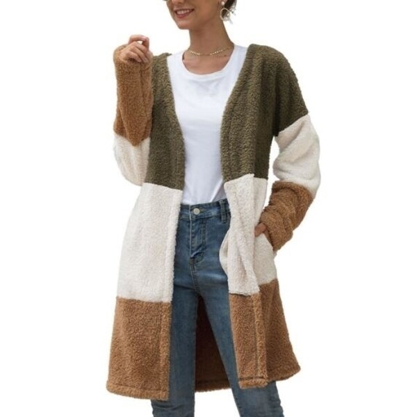 Womens fleece cardigan with pockets Clearance