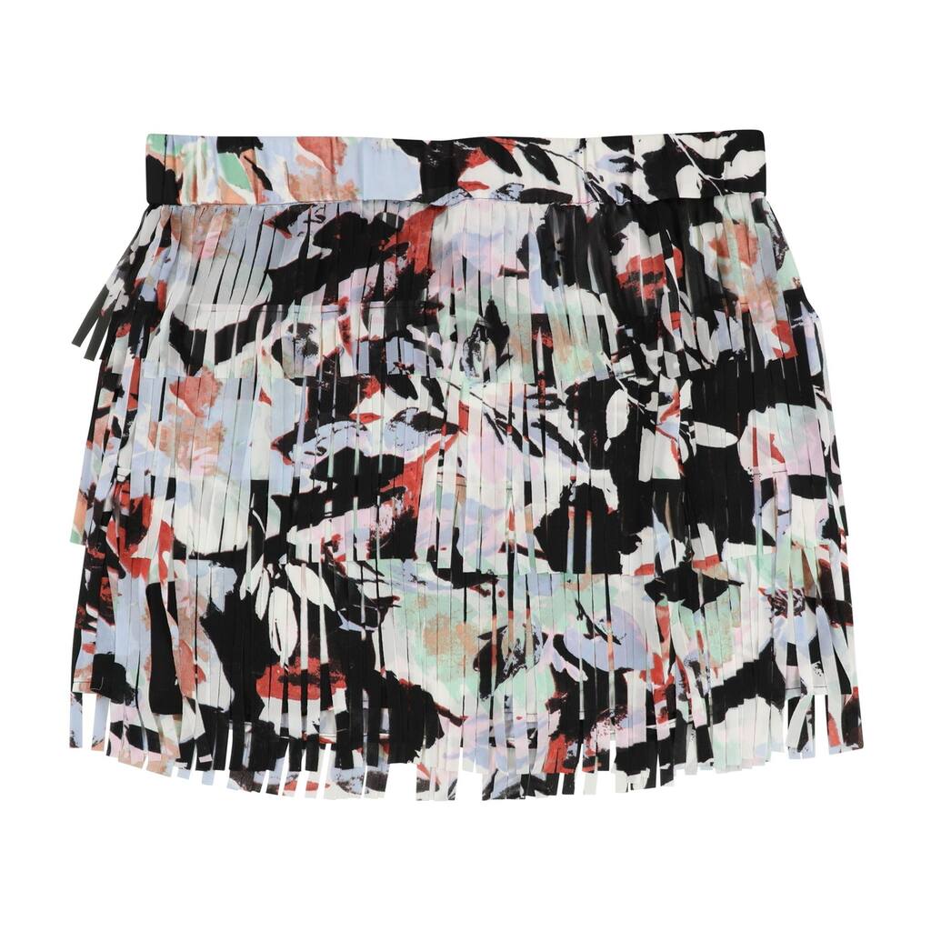 bar III Womens Fringe Mini Skirt, Multicoloured, X-Large