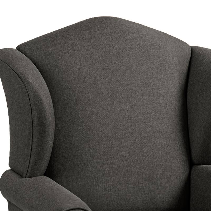 2 Set Modern Upholstery Wingback Accent Chair