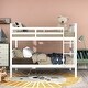 preview thumbnail 18 of 23, Twin Over Full Bunk Bed, Converted into 2 Beds, Solid Wood Bunkbeds Bedframe with Safety Rail and Ladder, for Kids/Teens Bedroom White - Full
