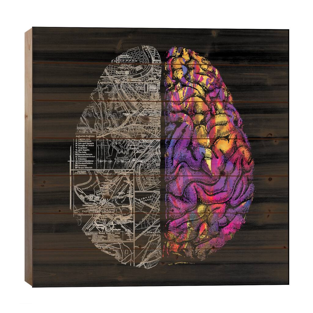 Ambiguity Print On Wood by Tobias Fonseca - Multi-Color