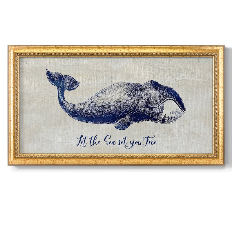 Let The Sea Set You Free Premium Framed Canvas- Ready to Hang