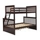 preview thumbnail 6 of 18, Twin over Twin House Bunk Bed With Shelves And Drawers,Elegant Children Bed