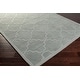 preview thumbnail 36 of 56, Hand-Woven Amy Tone-on-Tone Lattice Wool Rug - 3' x 5'