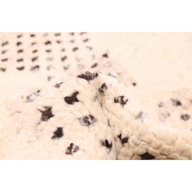 ECARPETGALLERY Hand-knotted Looma Ivory Wool Rug - 8'0 x 10'3