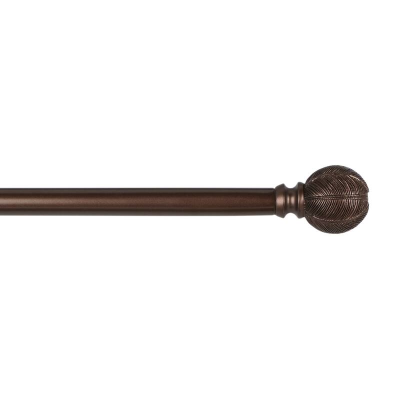 ATI Home Acanthus 1" Window Curtain Rod and Finial Set