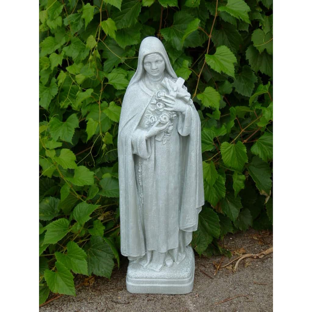 Saint Rita Outdoor Garden Statue - 25" - Mocha Finish