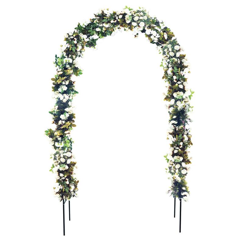 78"H x 45"W Adjustable Metal Garden Arch Trellis