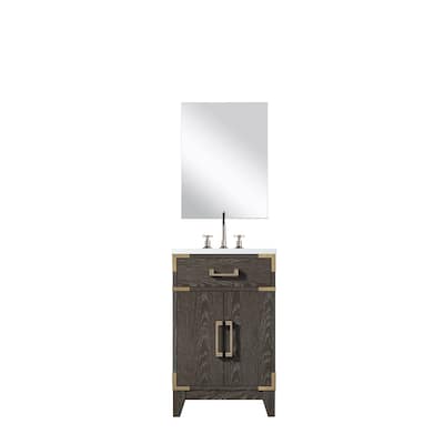 Laurel Bath Vanity with Acrylic Top, Sink, Mirror and Faucet