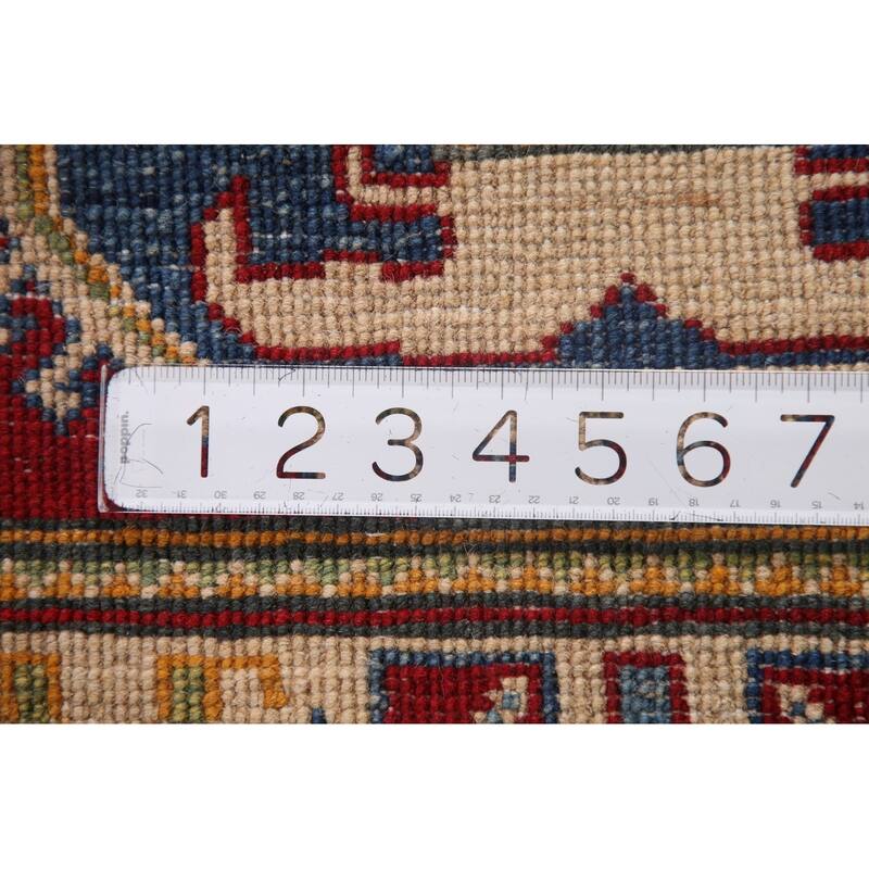 Red Kazak Accent Rug Handmade Wool Carpet - 2'9" x 4'2"