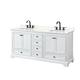 Option White / Giotto Quartz Top / Matte Black Hardware
