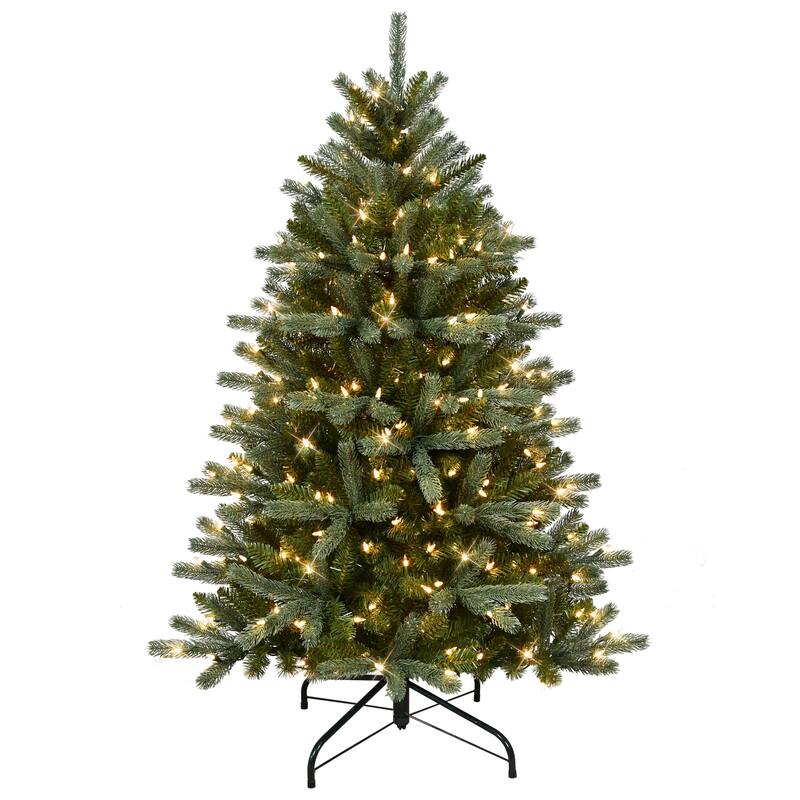 Puleo International 4.5' Pre-Lit Glacier Fir Artificial Tree - N/A