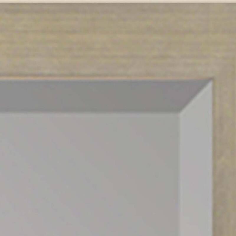 HomeRoots 43" Silver Wood Accent Mirror - 33.00 in. x 43.00 in. x 2.00 in.