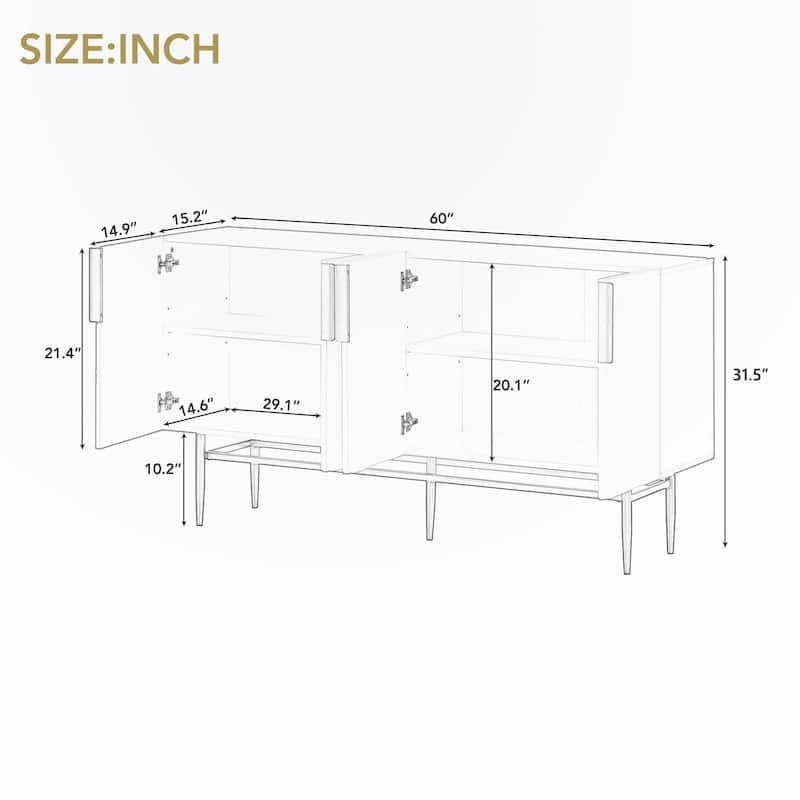 Modern Elegant Sideboard Cabinet for Dining Room