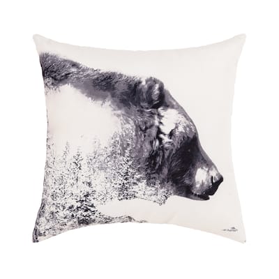 Bear Forest Indoor and Outdoor Throw Pillow