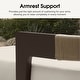 preview thumbnail 4 of 10, PURPLE LEAF Modern Aluminum Sectional Sofa with 7.87" Cushions for Yard Porch Deck Outdoor Conversation Sets