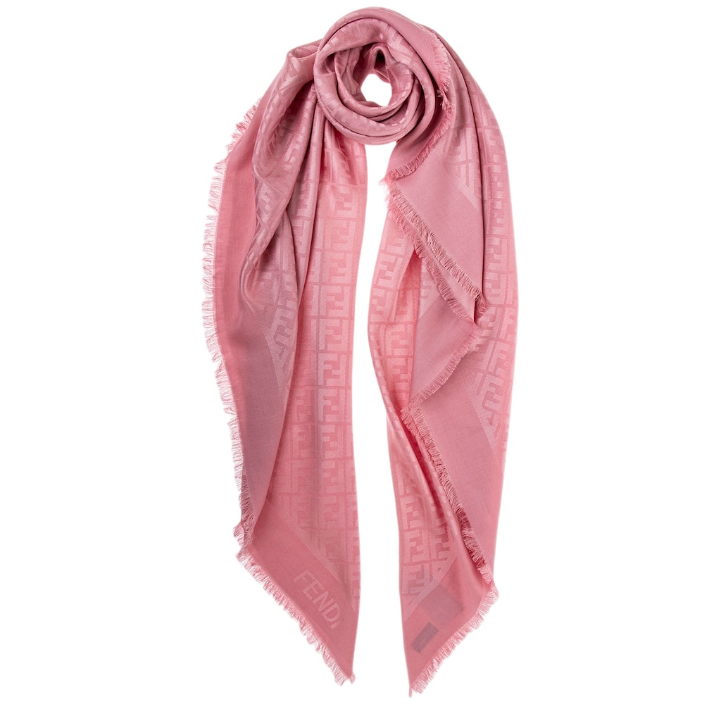Fendi FF Silk Wool Shawl