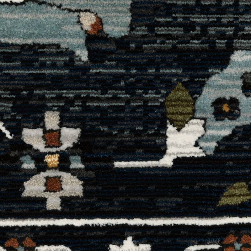 HomeRootsOriental Traditional Rectangle Area Rug - 60.24' X '39.37' X '0.39