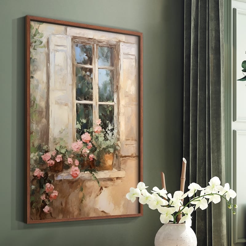 Vintage Floral Print CCXXXVI -Framed Print