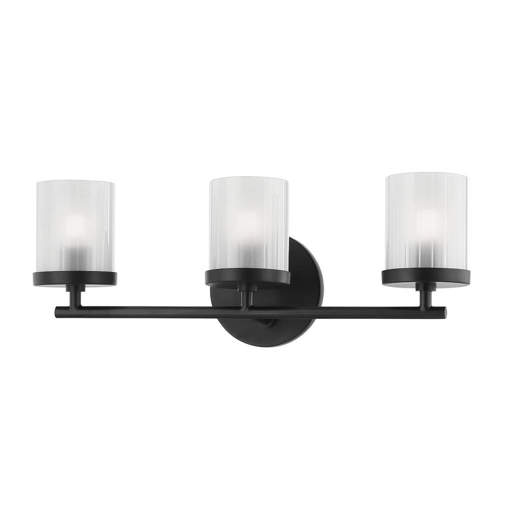 Ryan 3 Light Bath Bracket - Soft Black