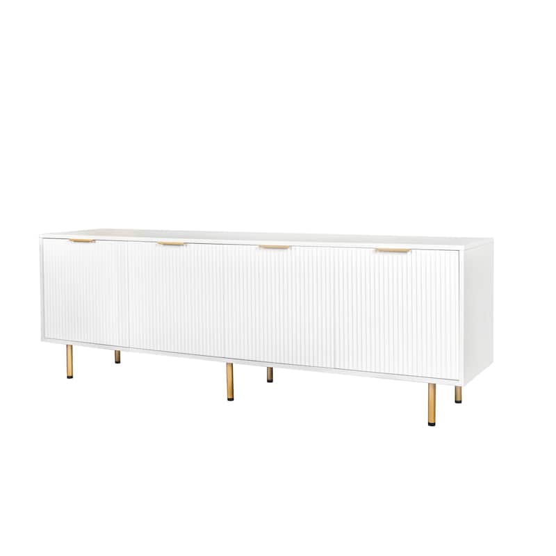 Modern TV Stand for TVs Up to 80" with Large Storage Cabinet