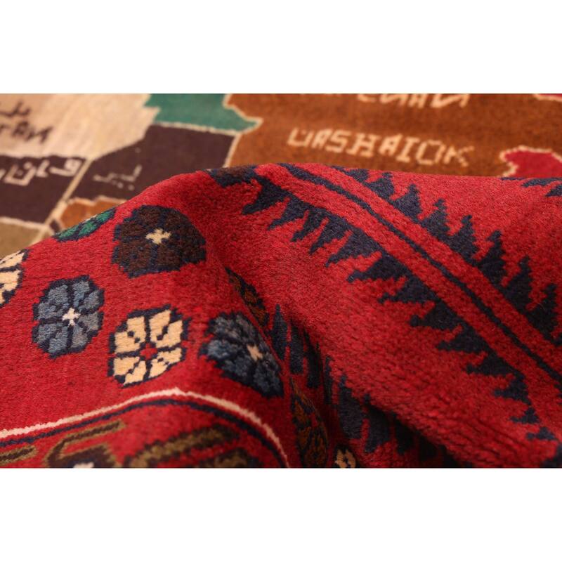 ECARPETGALLERY Hand-knotted Teimani Red Wool Rug - 3'7 x 6'4