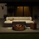 Option Brown+Rust Red Fire Pit