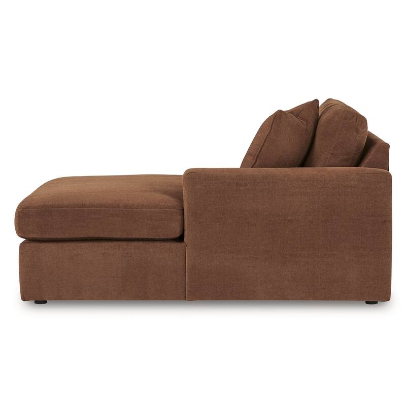 Signature Design by Ashley Modmax Orange 3-Piece Sectional with Chaise - 109" W x 68" D x 36" H