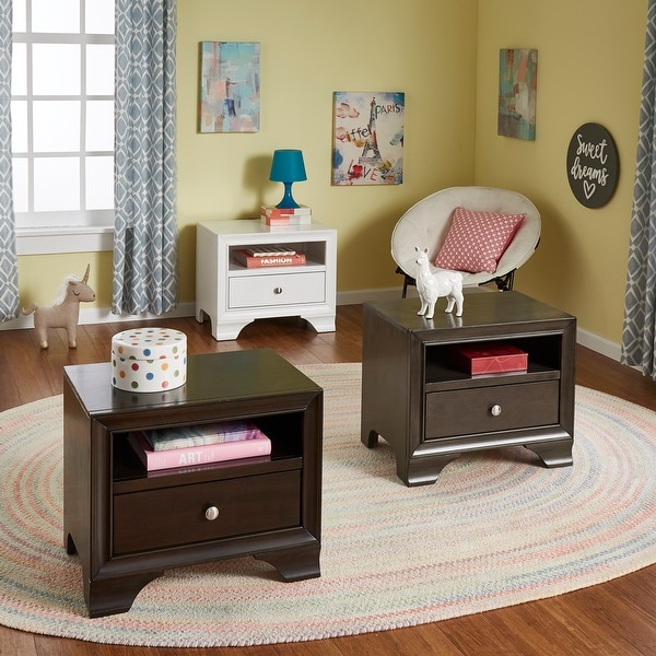 Malik 1-Drawer Nightstand with USB Powerstrip by iNSPIRE Q Junior. Opens flyout.